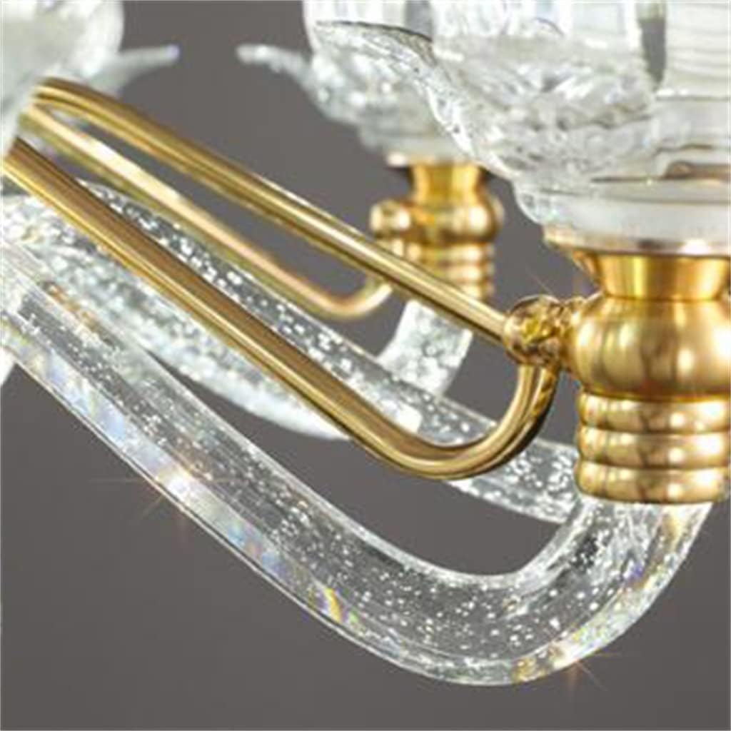 Chandelier, French Crystal Chandelier Living Room Lamp Arm Luminous Dining Room Lamp Crystal Tube Lamp