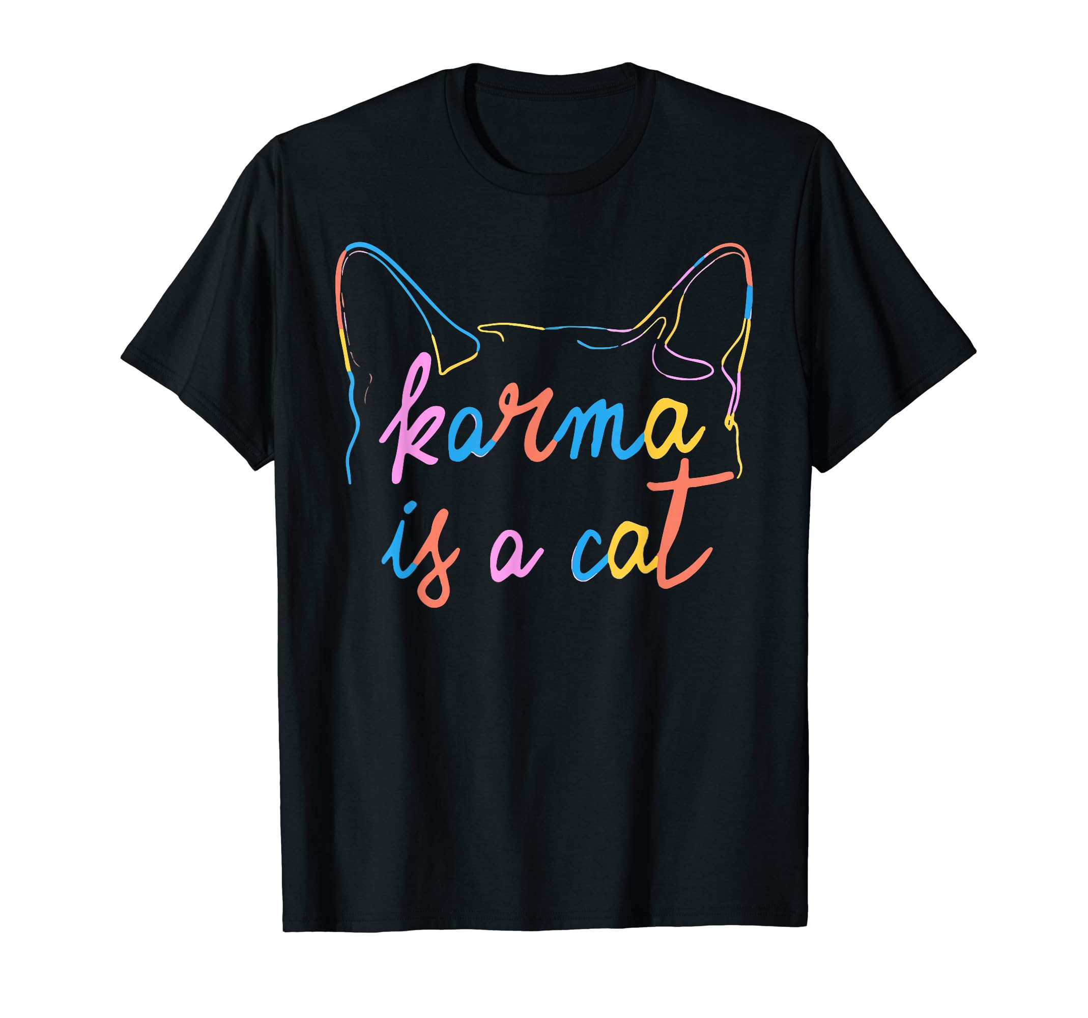 CaterpillarKarma Is A Cat, Cat Lover, Meet Me At Midnight T-Shirt