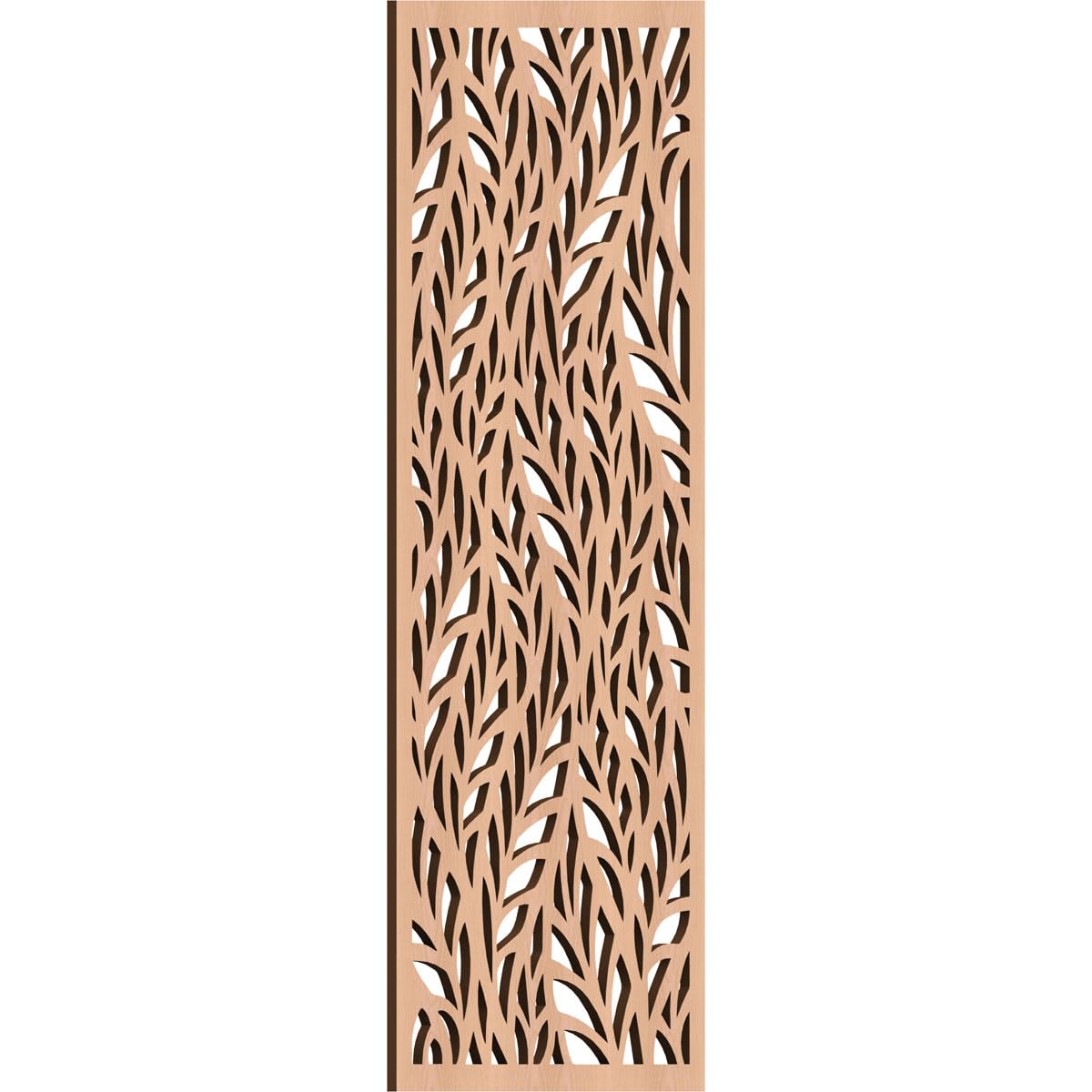 Ortonville Decorative Pierced Fretwork Wood Wall Panels, 11 3/8"W x 29 3/8"H x 1/4"T, Alder