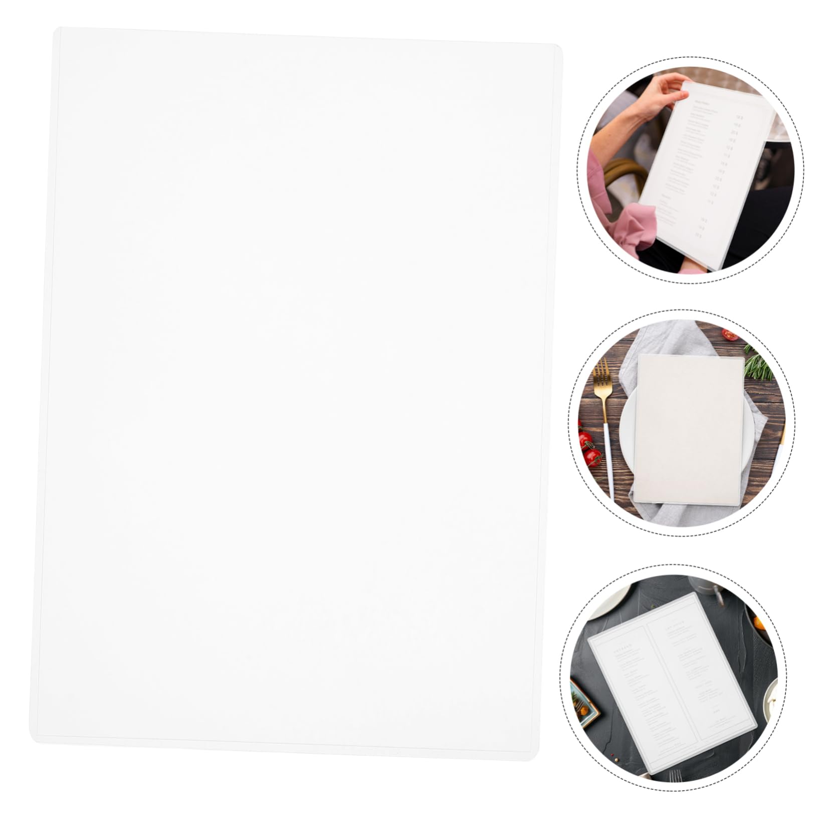 Protezioni Rigide Trasparenti A4 in Plastica, 30 Pezzi | Fogli per Menu, Poster e Album Foto, Design Chiaro e Uso Semplice, Resistenti alla Deformazione