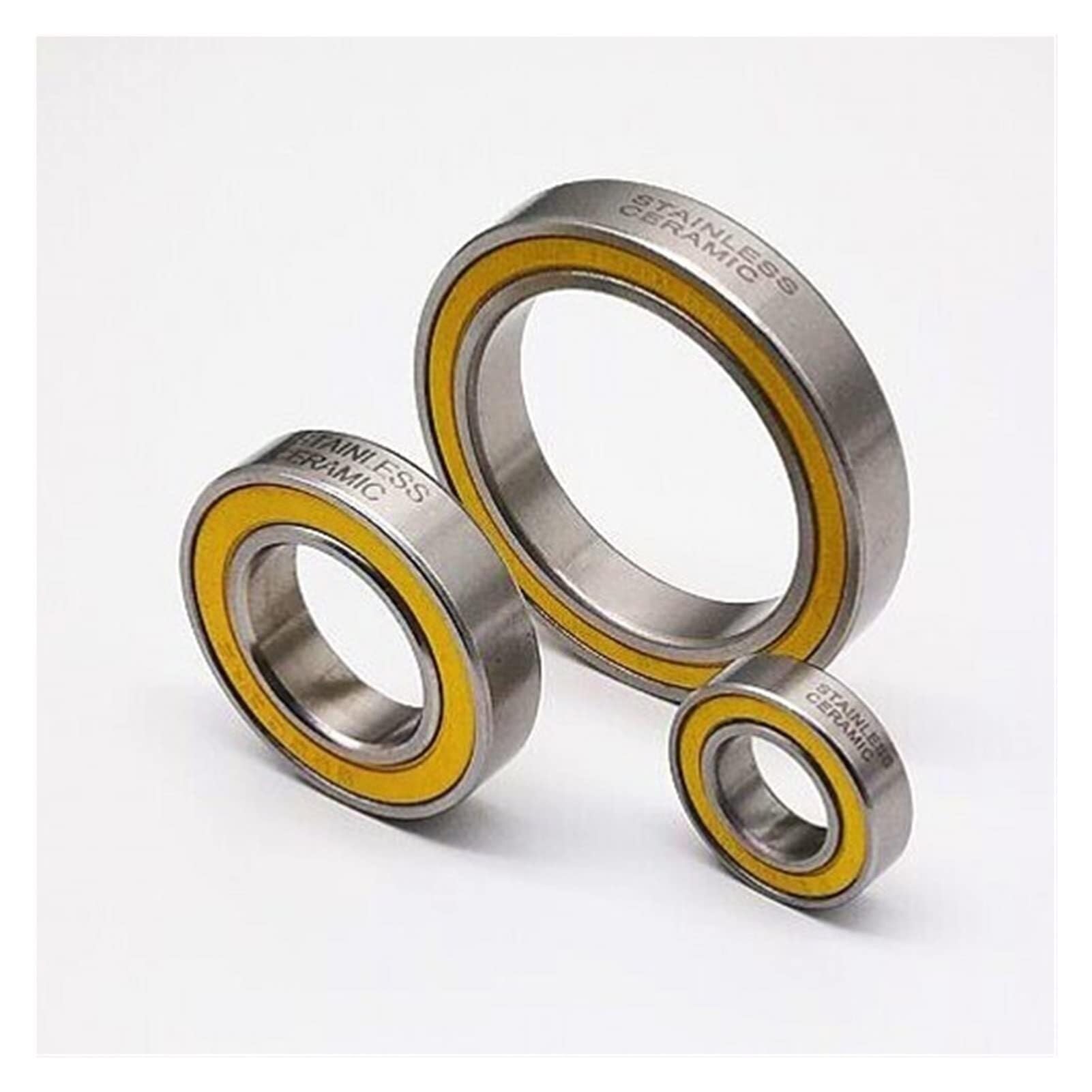 Roulements, Roulements à billes en céramique hybrides acier inoxydable SC6902-2RS, 3 pièces, 15x28x7mm, roulement de moyeu vélo 6902 2RS, réparation