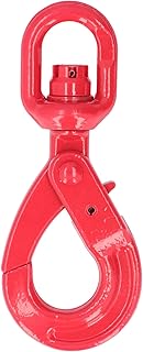 EVTSCAN Crane Hook Painting G80 Forged Steel Self Locking Safety Rotating Hooks for Ships Automobiles(1.12T)