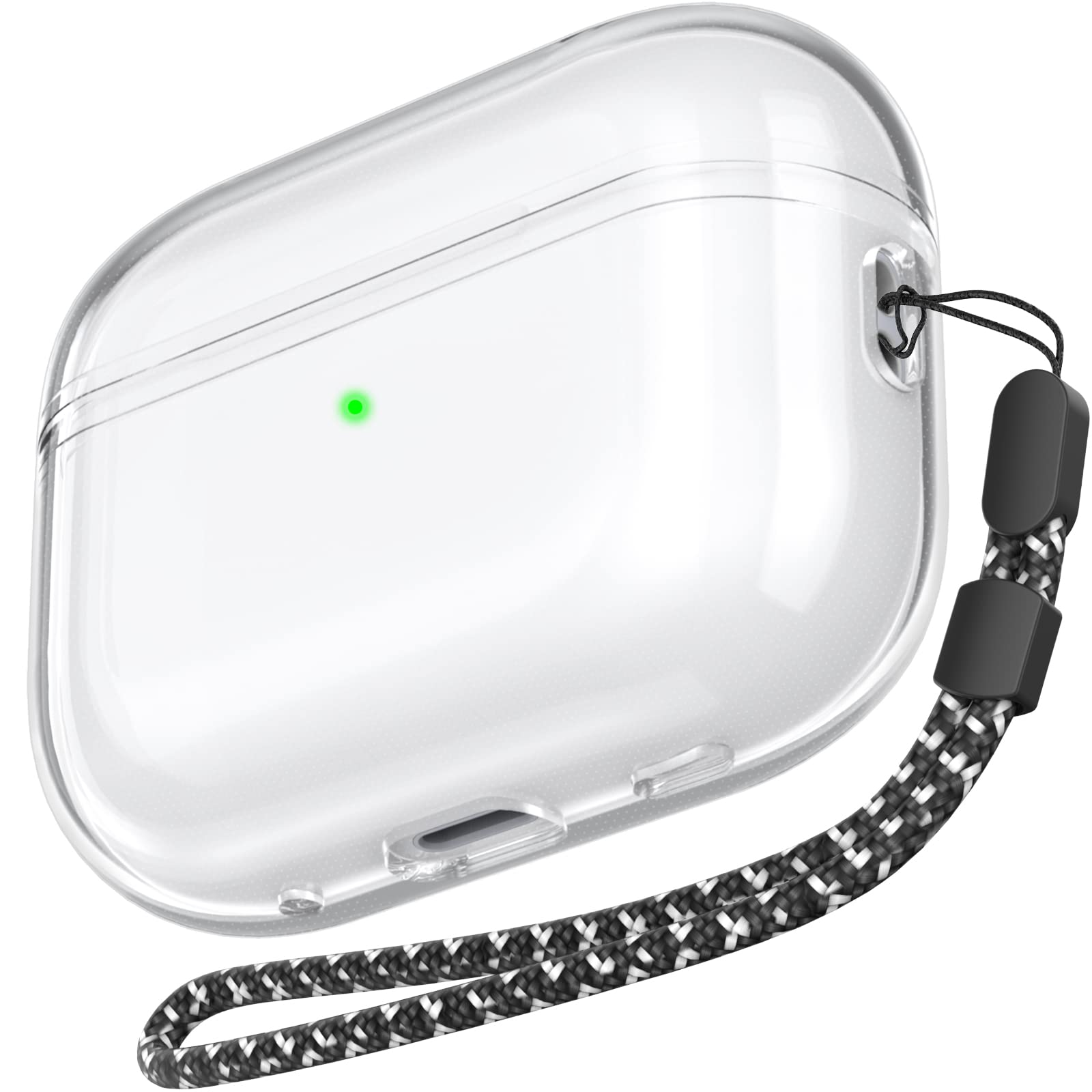 AHASTYLE Transparent Hülle für Airpods Pro 2 Schutzhülle und Haut Case für AirPods Pro [Unterstützung USB-C] [Kabelloses Laden] Kompatibel mit Airpods Pro 2. Generation (Durchsichtig)