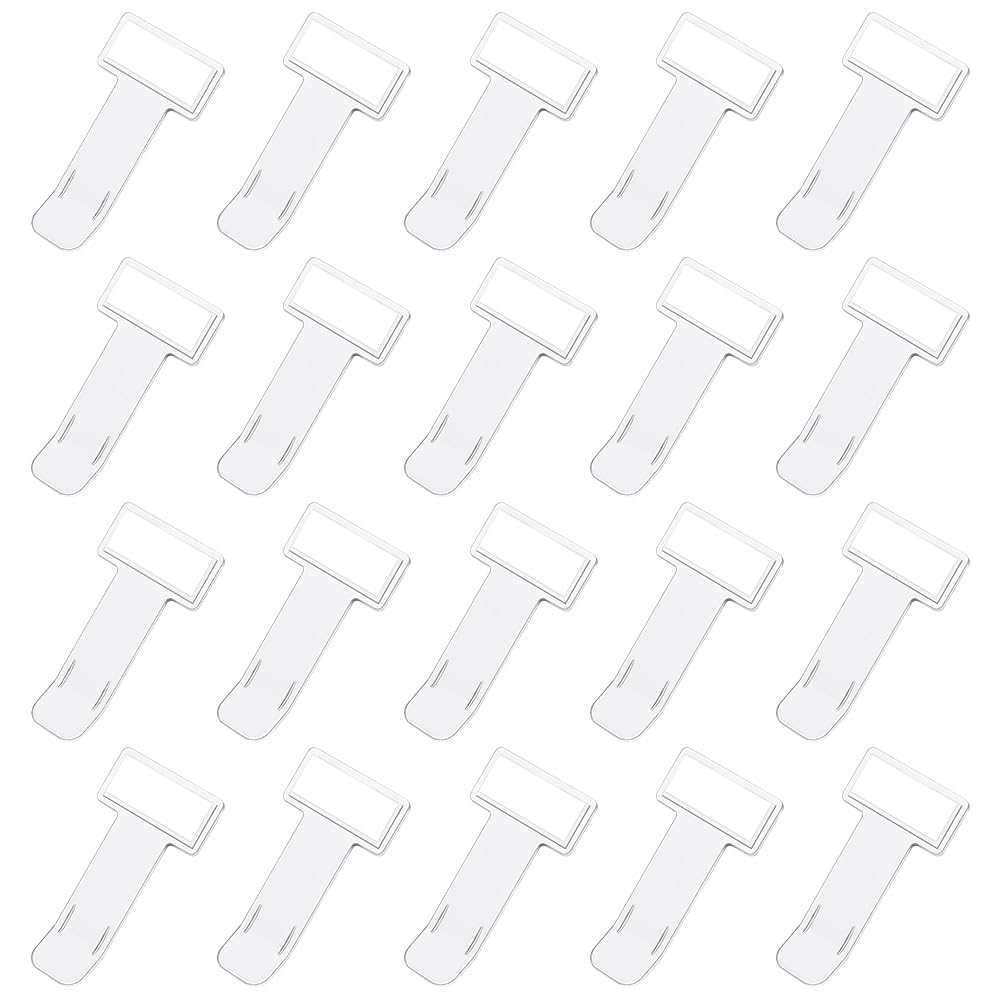 20 Piezas Clip para Boletos de Parabrisas Autoadhesivo Pinza Transparente Ticket Coche Soporte Pinzas de Plástico para Billetes de Aparcamiento para Coches Caravanas Camiones Parabrisas