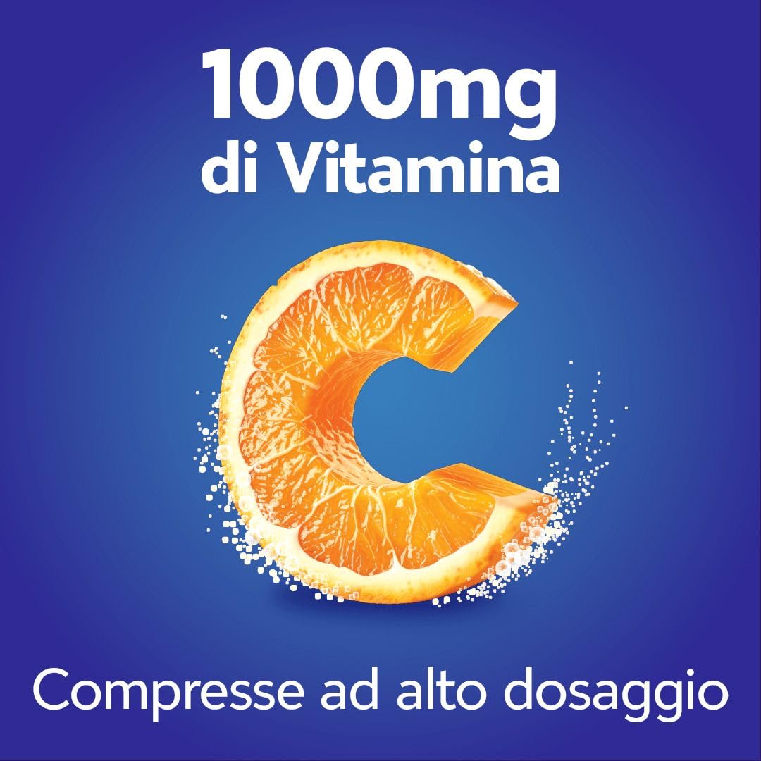 Cebion Vitamina C 1000 mg Effervescente Arancia,Supporta il Sistema Immunitario e il Metabolismo Energetico, 60 Compresse, Integratore Alimentare + portaombrelli