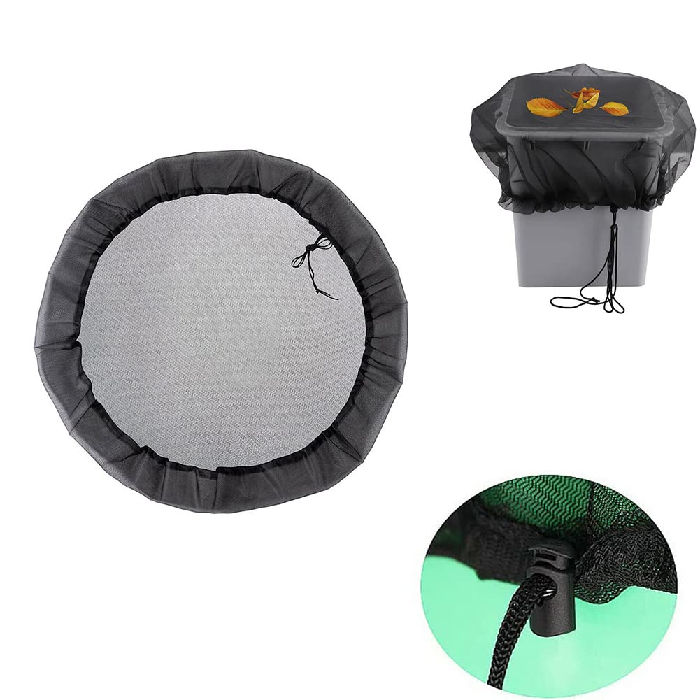 Regentonnennetz 2er Set - 60cm Schutzabdeckung Mit Zugkordel Gegen Laub & Insekten