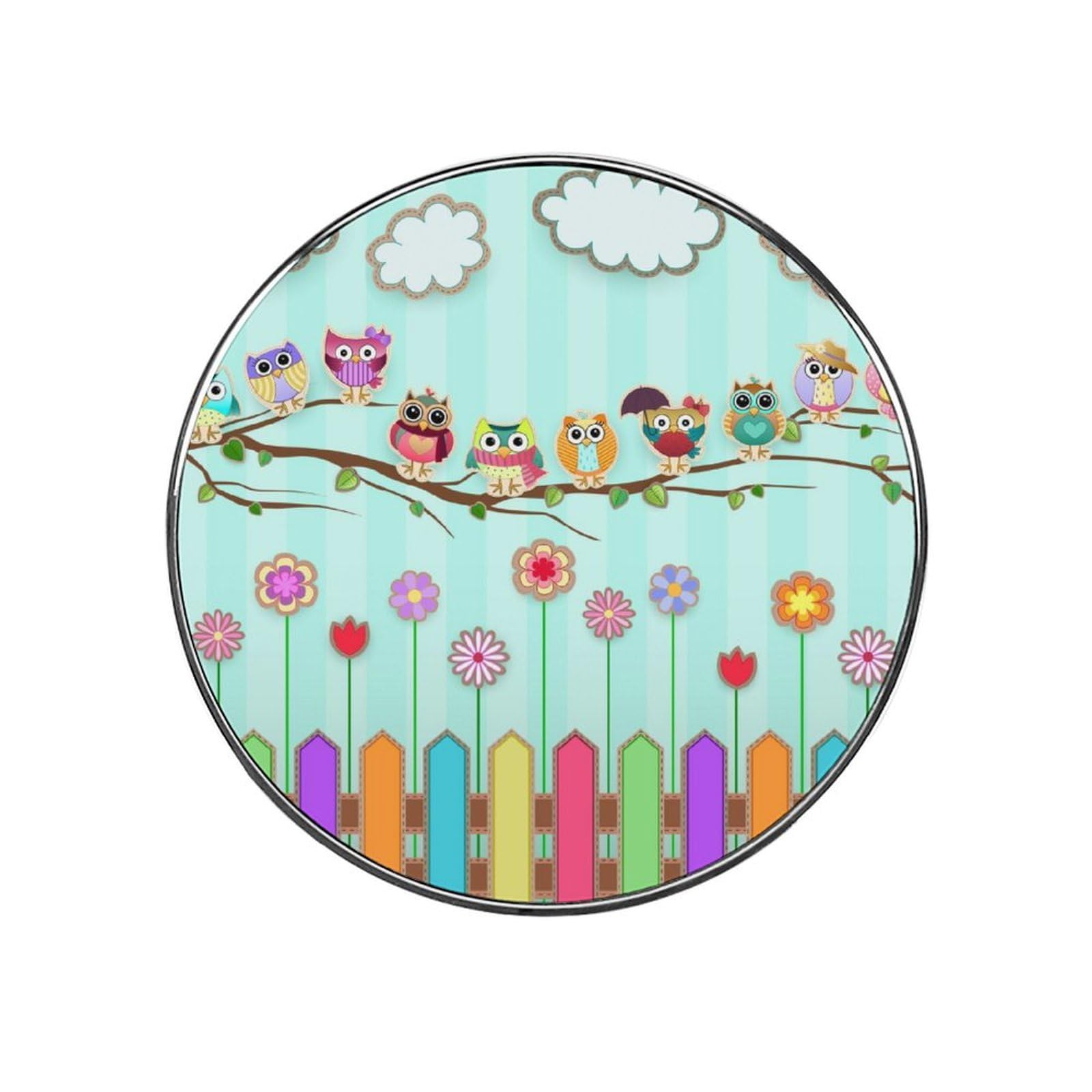 Cute Owl Alloy Fridge Magnet For Office Cabinet Refrigerator Whiteboard Photo