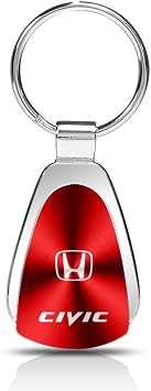 Au-Tomotive Gold, INC. Honda Civic Red Tear Drop Key Chain Key Chain