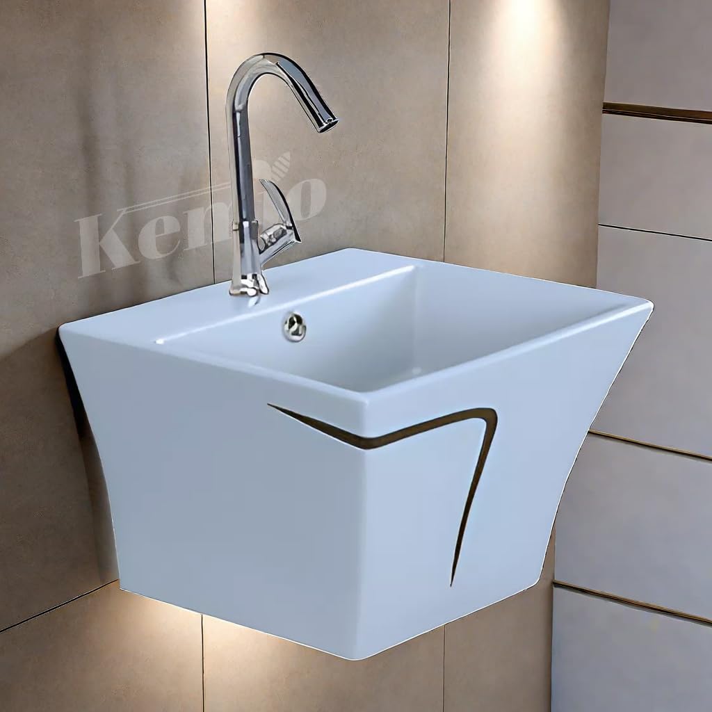 See full amazon price history chart for Kemjo Wall Mounted Wash Basin for Bathroom | Wall Hung Wash Basin/Sink (15.74 x 15.15 x 11.02 Inch, PROTON OCEAN (M)) Kemjo Wall Mounted Wash Basin for Bathroom | Wall Hung Wash Basin/Sink (15.74 x 15.15 x 11.02 Inch, PROTON OCEAN (M)) (B095SK6T52) Amazon Price History, Amazon Price Tracker
