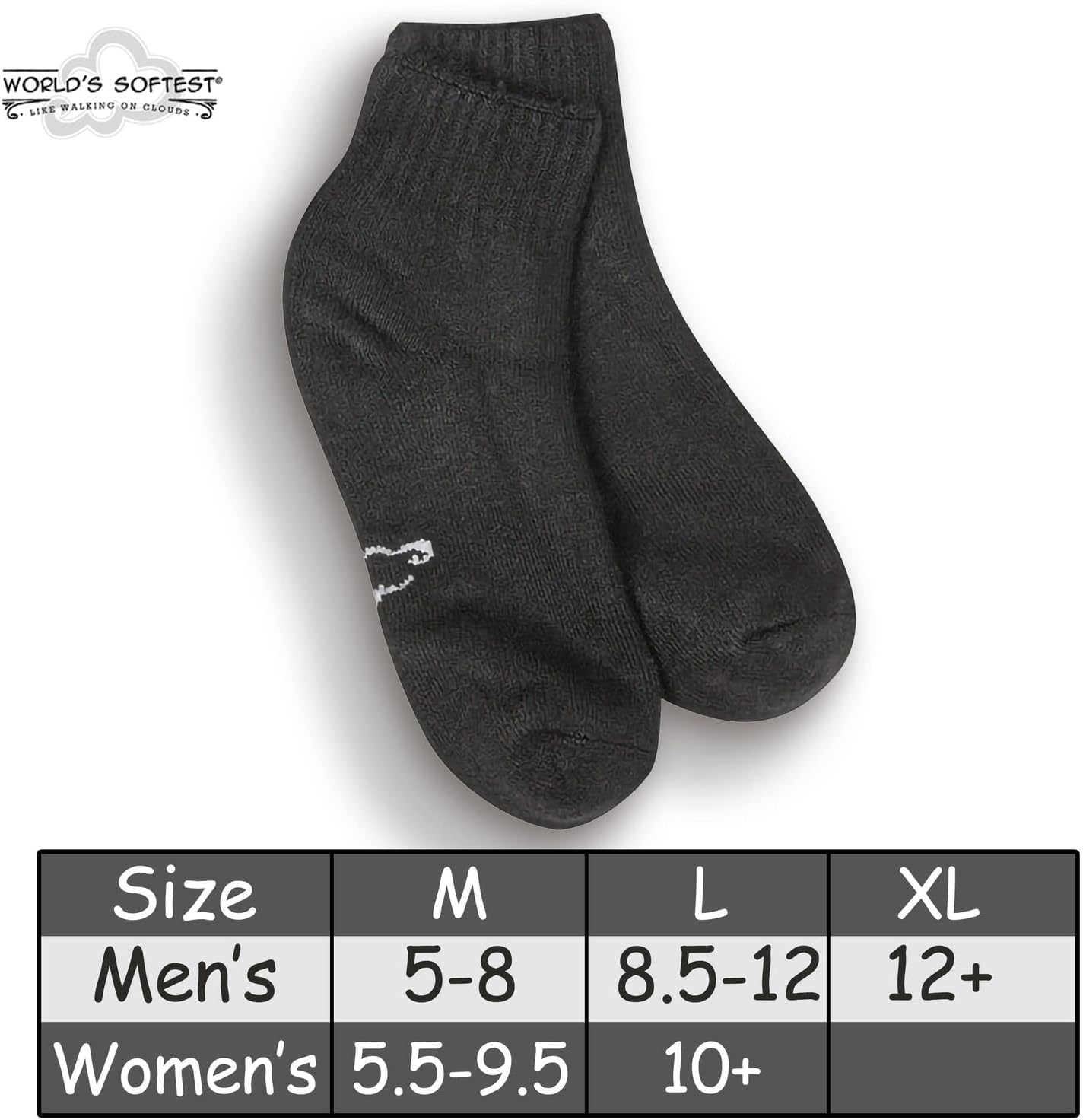 World's Softest Men's Classic Quarter Crew Socks - Image 6