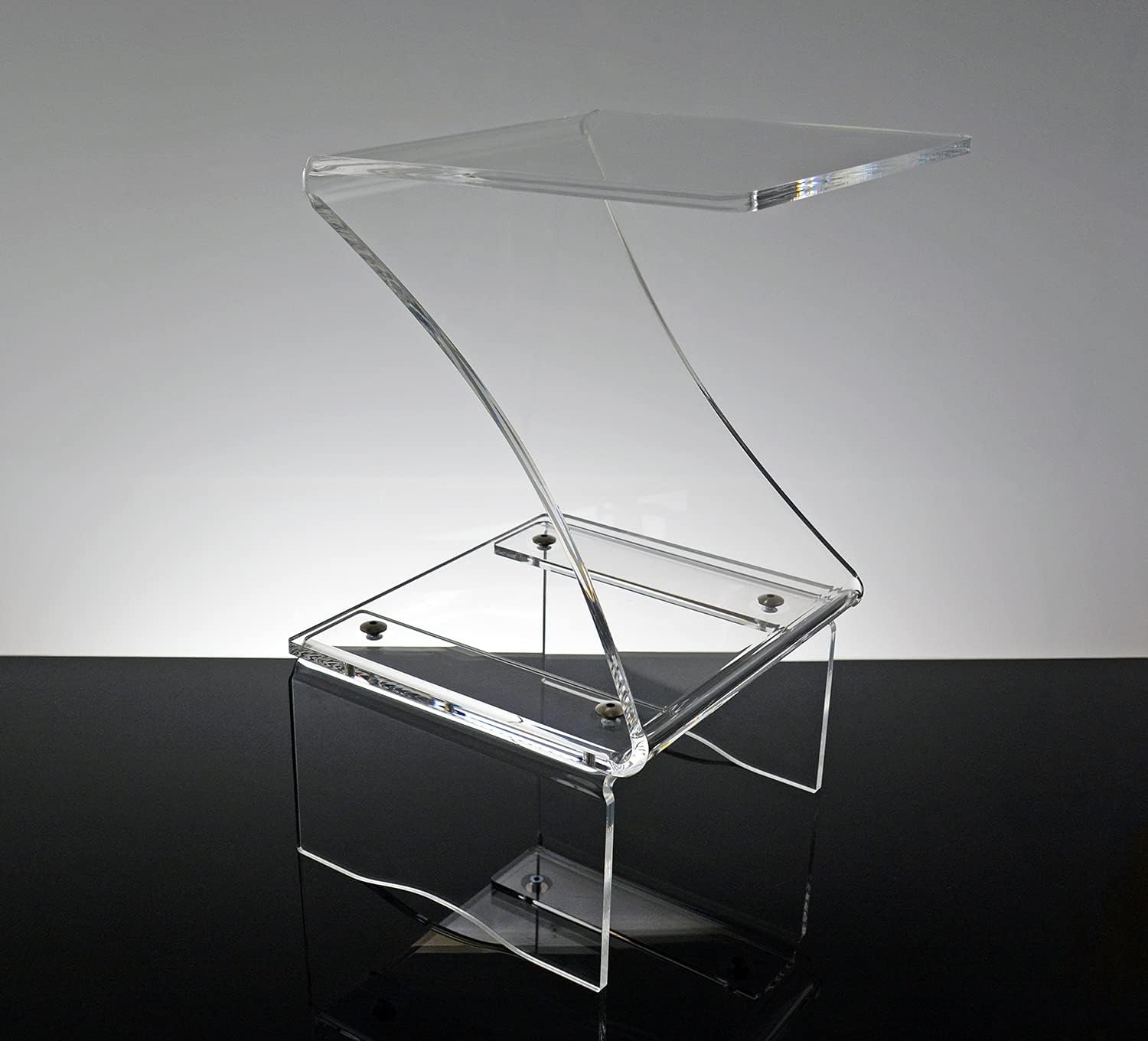 Slato Comodino da notte design moderno in plexiglass trasparente Urano