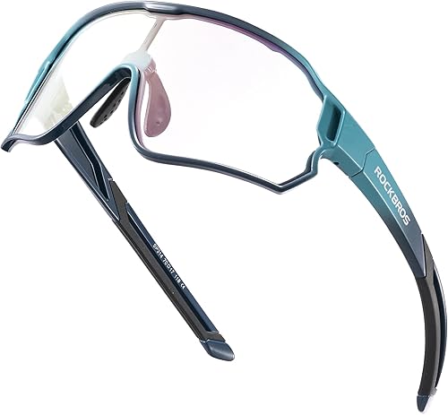 ROCKBROS Gafas de sol deportivas fotocromáticas para niños y niñas, jóvenes, MTB Biking para niños de 8 a 14 años