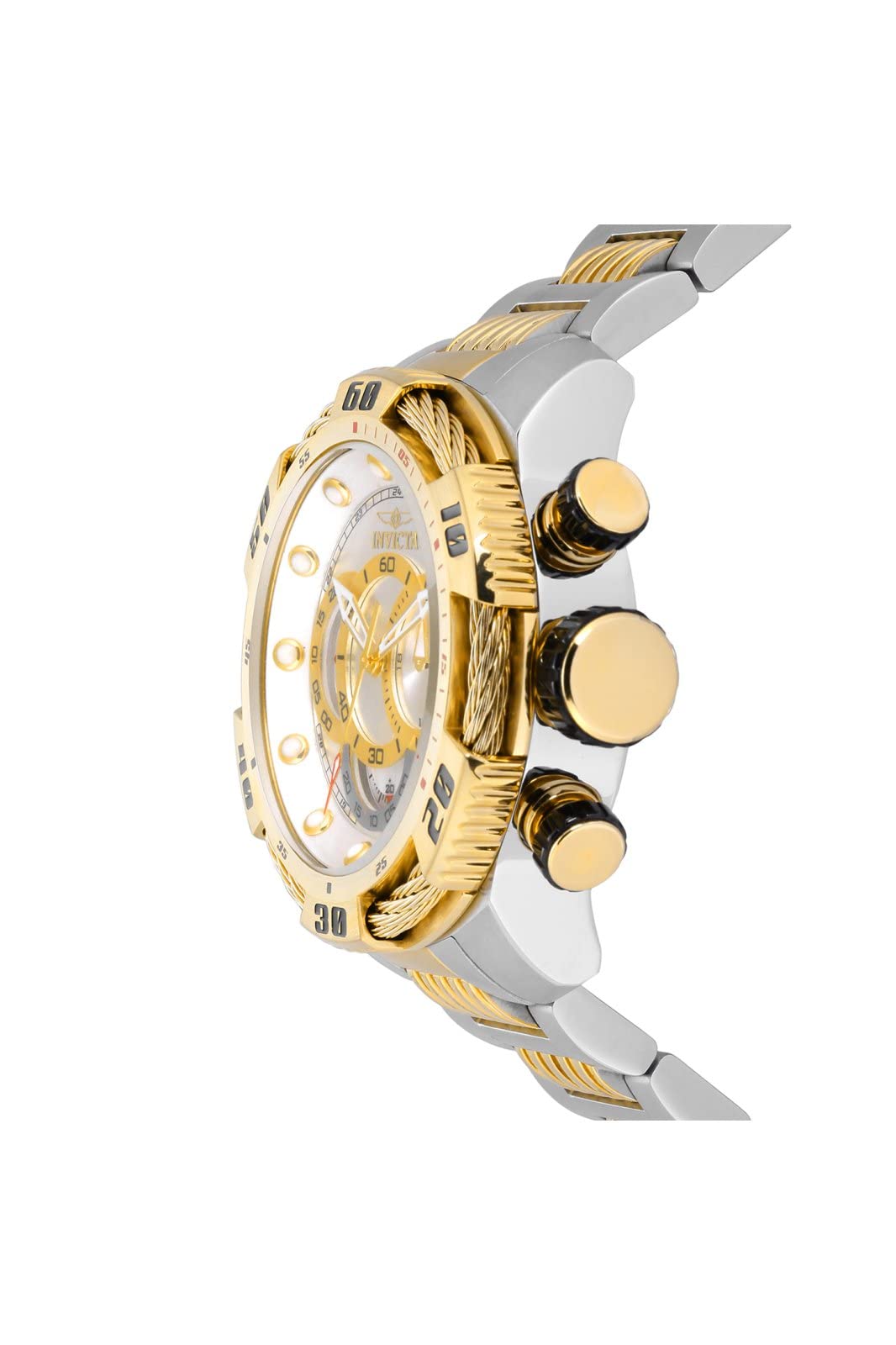Invicta Men's 25480 Speedway Analog Display Quartz Two Tone Watch, Gold/Stainless Steel