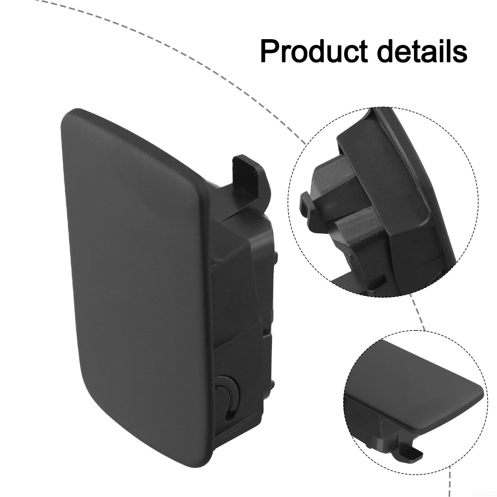 Maniglia destra per vano portaoggetti, maniglia di chiusura, interruttore 1K1857077B, ricambio OEM per Golf 5 6 e MK5 (nero)