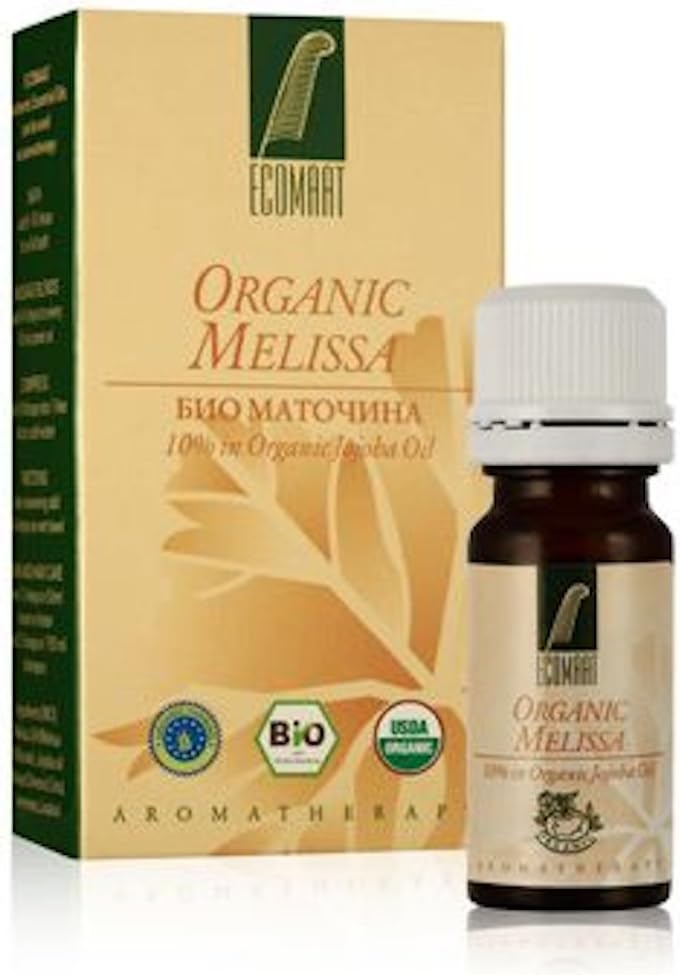 Melissa Organic Melissa Officinalis Essential Oil in Organic Jojoba Oil 10ml