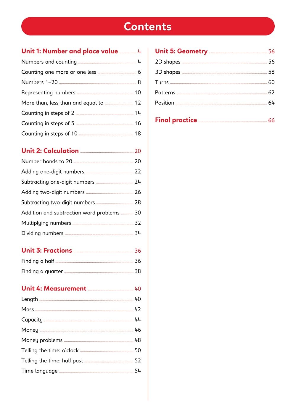 Primary Practice Maths Year 1 Question Book, Ages 5-6