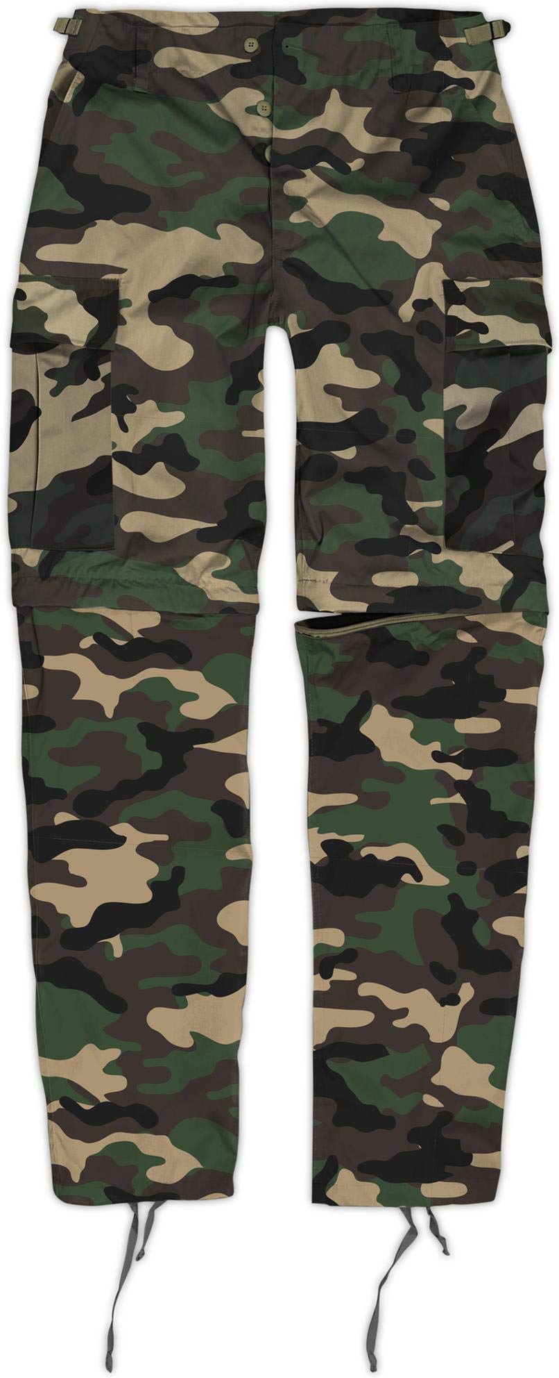normani Zip Off BDU Feldhose mit per Reißverschluss abtrennbaren Hosenbeinen