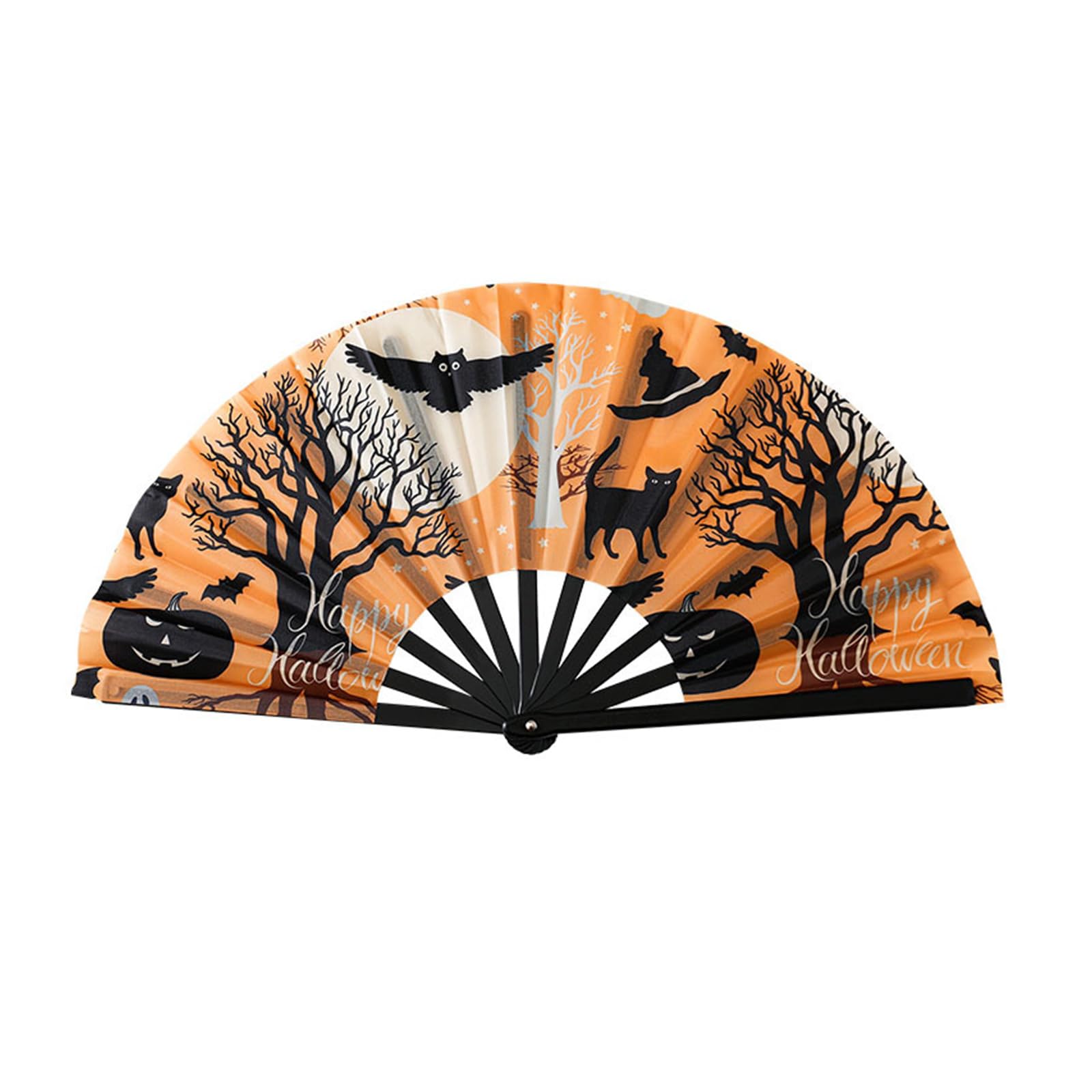 Kalttoy D Halloween Celebration Folding Fan 33Cm Folding Esign Party Supplies Ecoration Gift Retro Handhel Fan