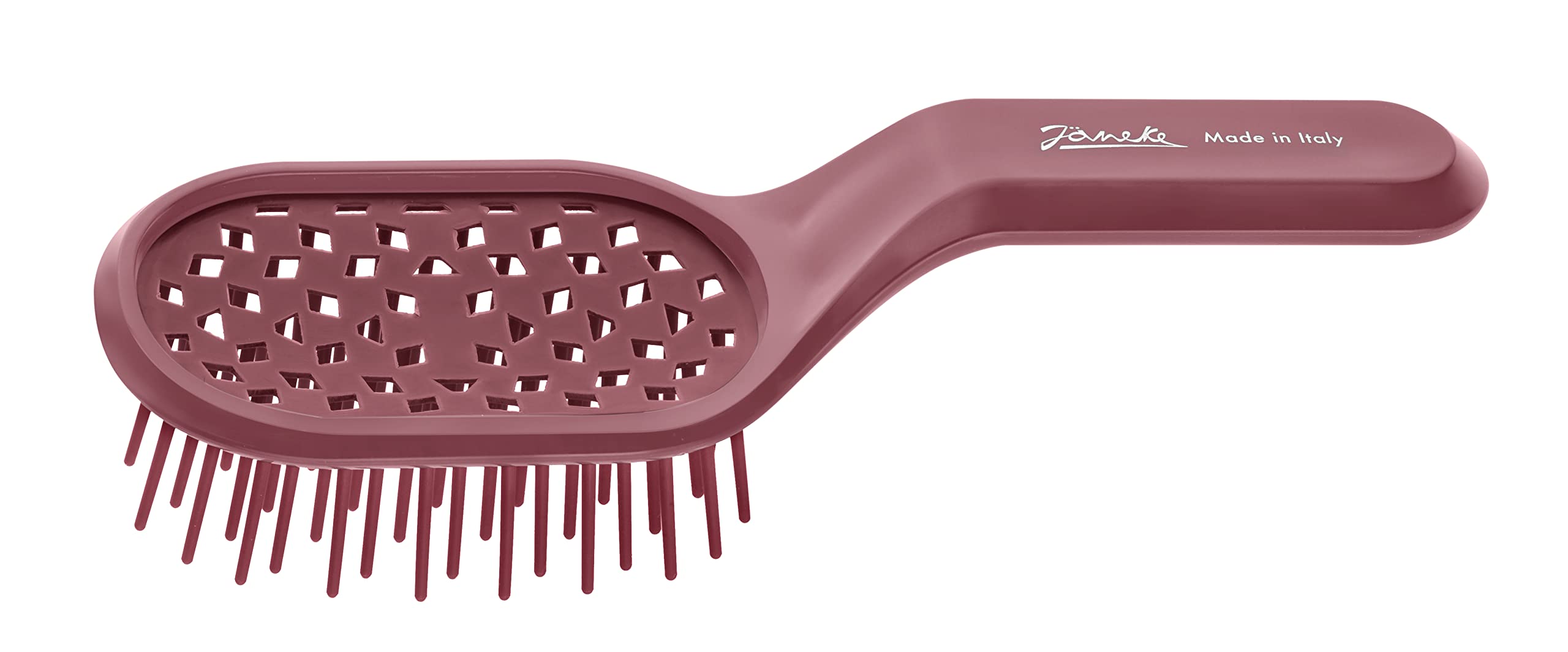 Janeke - Spazzola Curvy Bag Pneumatica Ventilata Da Borsa Magenta - 4