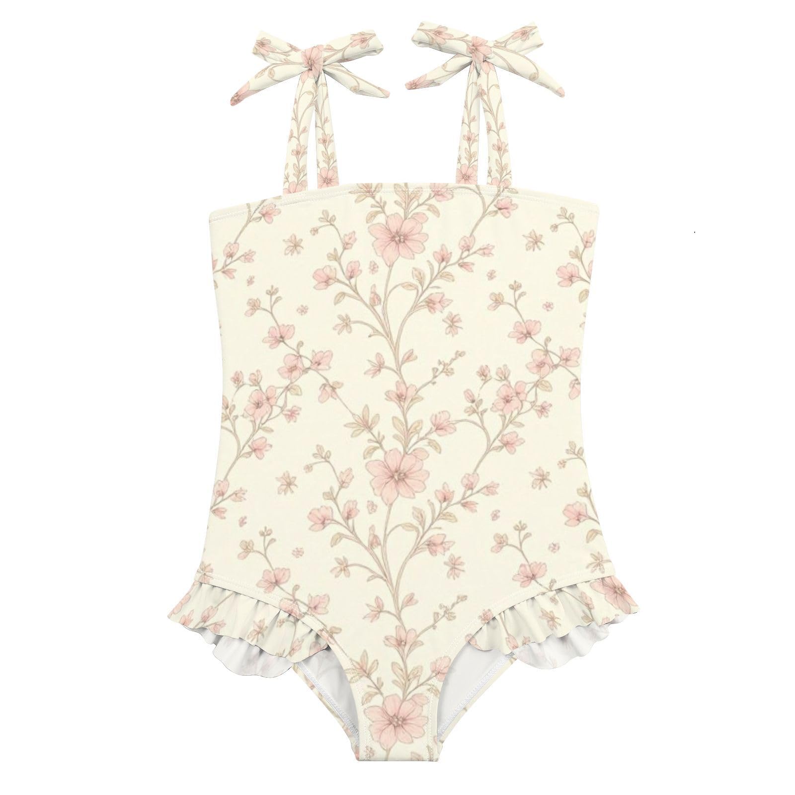FRODOTGV Costume da bagno intero da ragazza ad asciugatura rapida, costume da bagno sportivo estivo per bambine