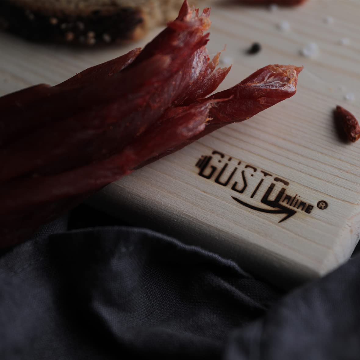Coppiette di Puro Suino 500g - Prodotto Artigianale Sottovuoto - Filetto di Maiale Essiccato e Stagionato - Tipico di Roma