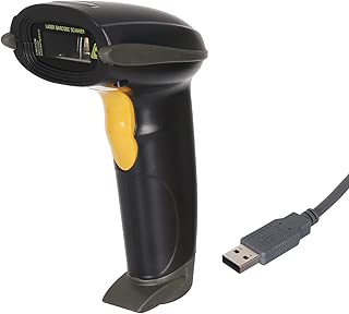UNIDEEPLY, Barcode Scanner 1D Handheld Wired Barcode Reader, USB Laser Barcode Scanner, POS Scanning Reader for Retails (Handheld) - coolthings.us