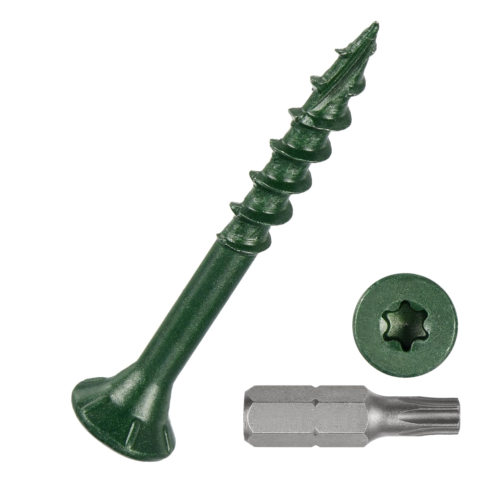 DTGN #8x1-1/2" Deck Screws, 200Pack, Good for Decks Fences, Frames, Farms, Outdoor Furniture