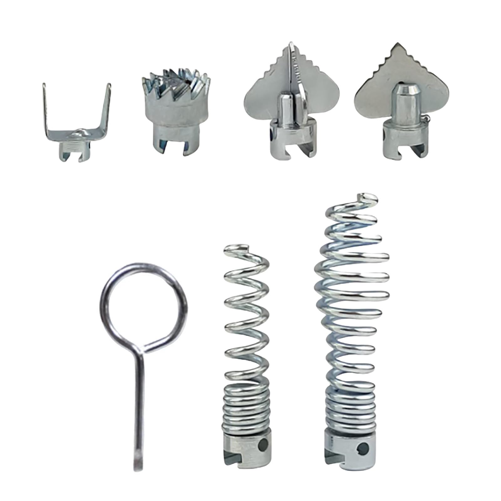 Lodoot 7PCS Drain Cleaner Combination Cutter Head Set,16mm Drain Dredging Cutter Head Accessories for Drain Machines