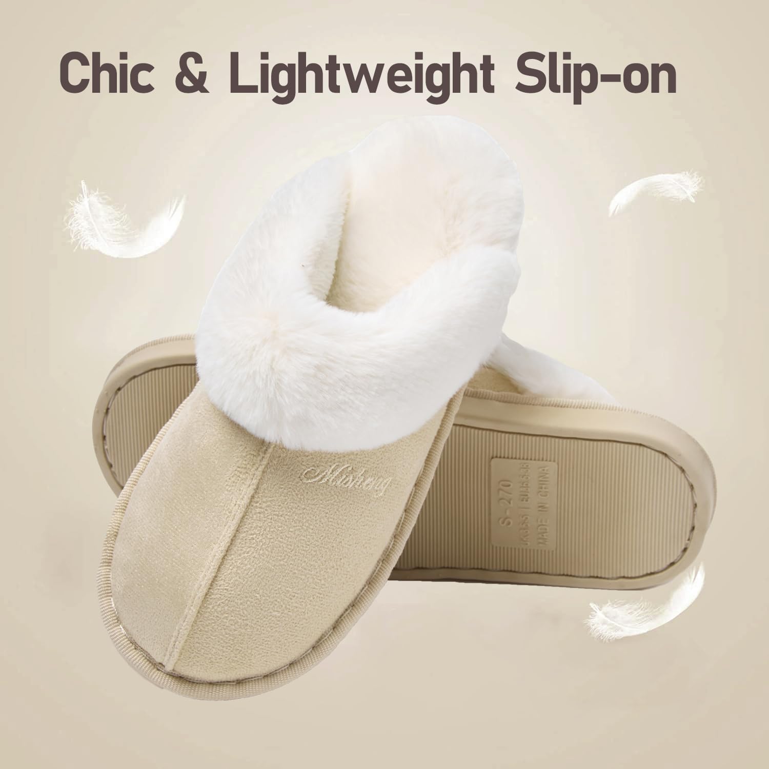 Donpapa Pantofole Donna Uomo Peluche Autunno Invernali Morbida Memoria Schiuma Interne Casa Ciabatte Fluffy Pelose Interno Esterno
