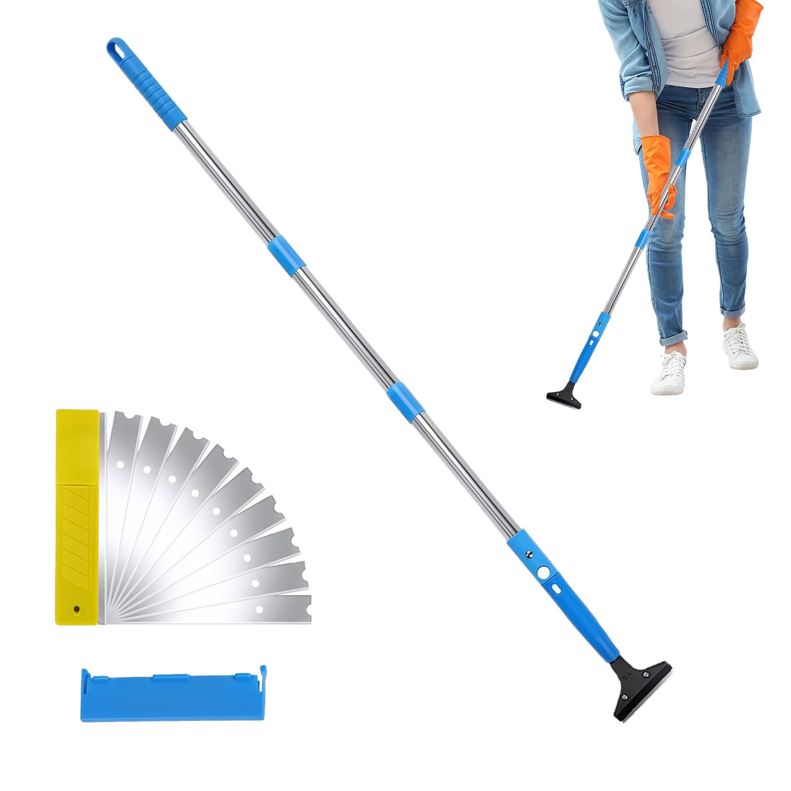 Grattoir de nettoyage robuste pour joints de carrelage et verre de fenêtre