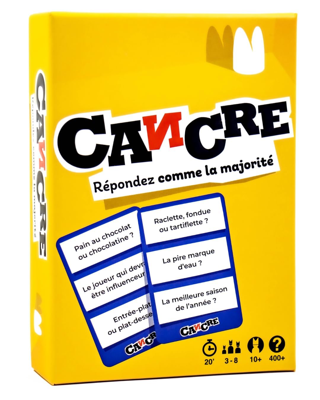 PLATONIA GAMES Cancre - Jeu de société - Répondez comme la majorité - Jeu d'Ambiance Famille & Amis - 3 à 8 Joueurs - 15 Min - Idée Cadeau