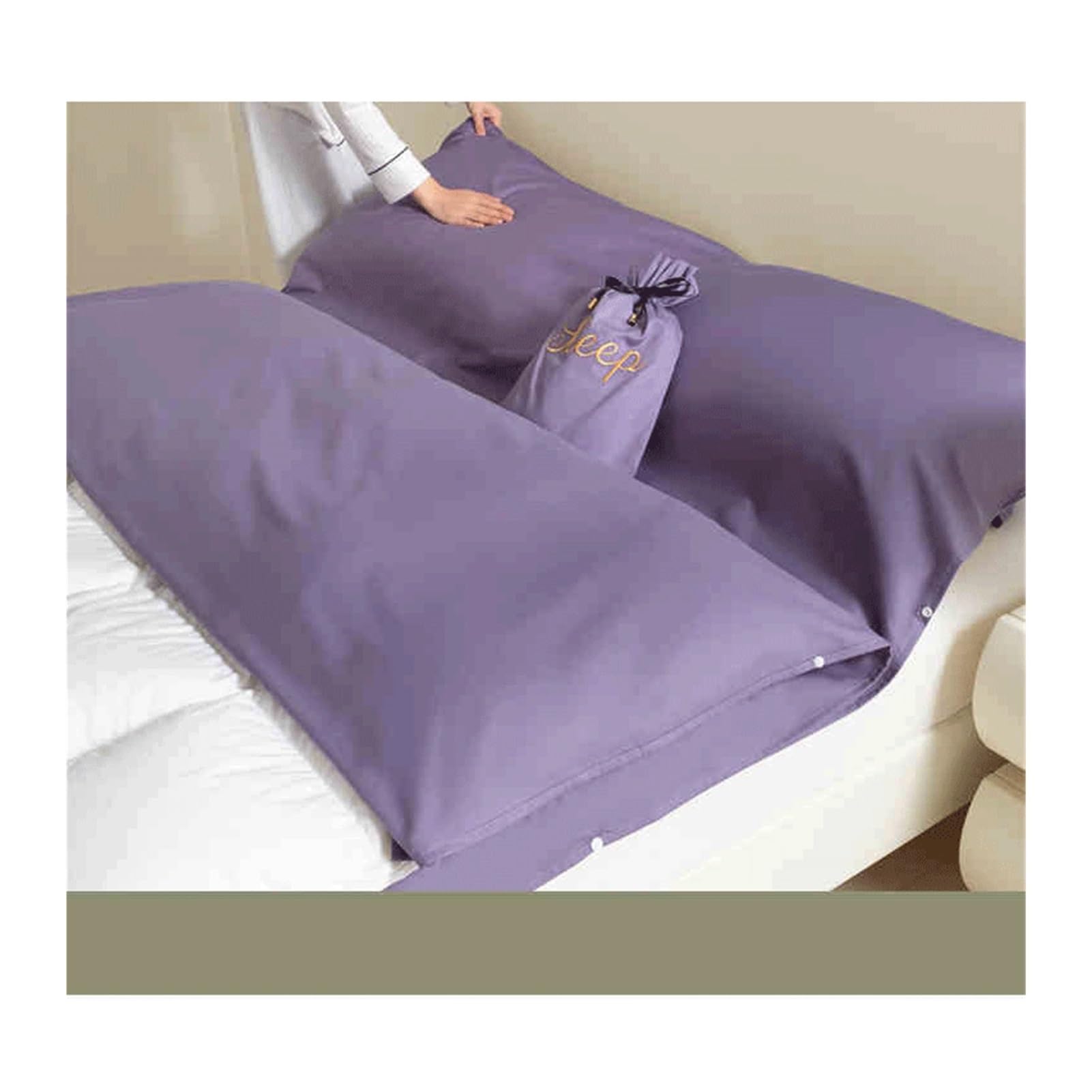 Saco de Dormir Algodón Sábana de Viaje Sábanas para Sacos de Dormir para Montañismo Camping Albergues Picnic Trenes