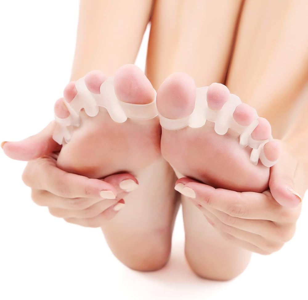 【L】足指 広げる サポーター 男女兼用 ホワイト 2個入 Amazon.co.jp: 【セラピスト監修】 足指 広げる 足指サポーター