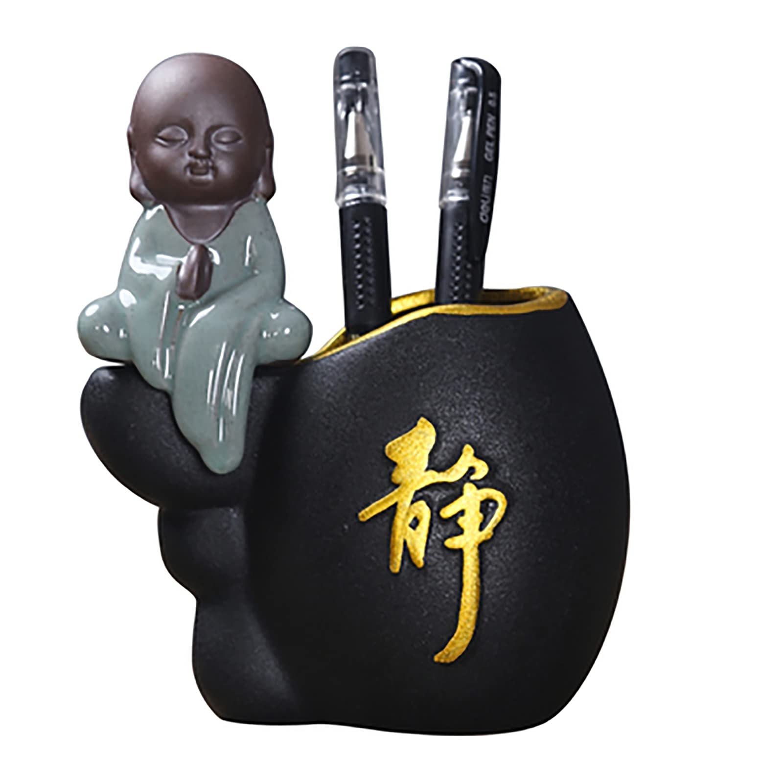 Ceramic Pen Cup Pen Holder Pencil Organizer, Ideal Stationery Organizer Gift.