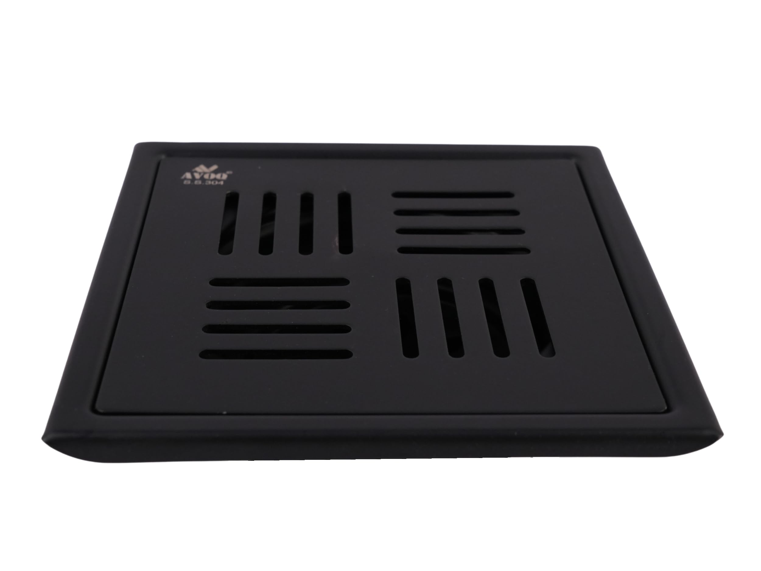 AVOQ Stainless Steel Bathroom Floor Water Drain Grating Without Flip Mechanism Cockroach Trap (Floor Jali) (Material 100% Ss304 Grade) (Design 2) (Size : 6X6 Inch)(Matt Black Finish) (B0BG3F61GW) Amazon Price History, Amazon Price Tracker