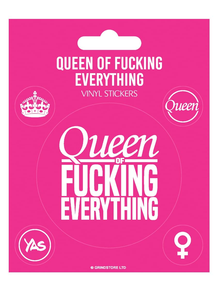 Queen of Fucking Everything Vinyl Sticker Set