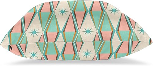 Miniatura 9 de Juego de 2 fundas de almohada de mediados de siglo de 18 x 18 pulgadas, fundas de cojín decorativas para sofá, dormitorio, sala de estar al aire