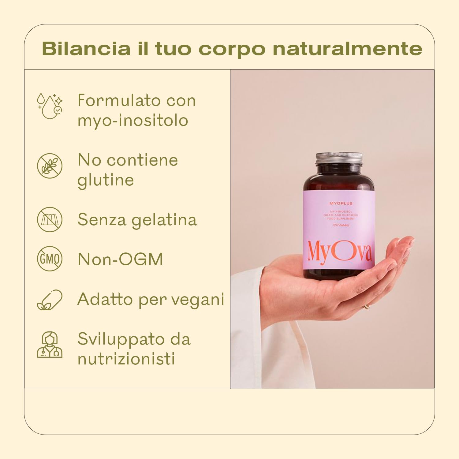 MyoPlus - Suplemento de myo-inositol para el SOP (PCOS) - 4000 mg de folato y 100 mg de cromo - Inositol en cápsulas - 120 cápsulas veganas - Fabricado en el Reino Unido por MyOva (Paquete de 2)