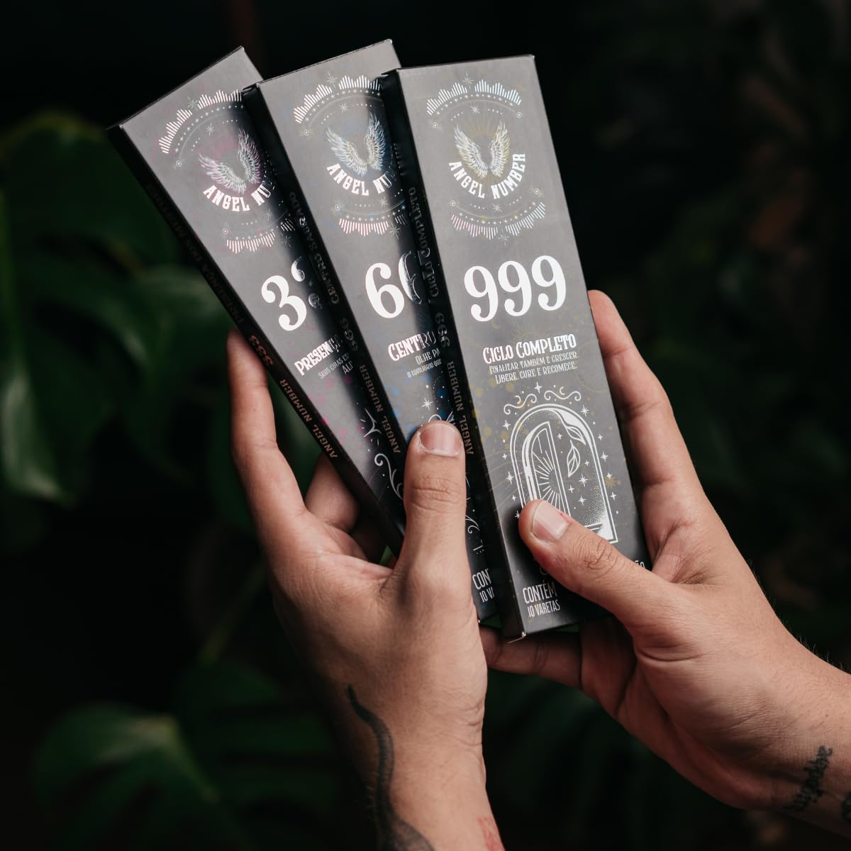 Incenso Linha Angel Number 0% Carvão 333 - Presença dos Mestres