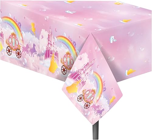 Miniatura 5 de 33 piezas de suministros y decoraciones para fiestas de cumpleaños temáticas de princesa, pancarta de castillo de feliz cumpleaños, globo de látex,