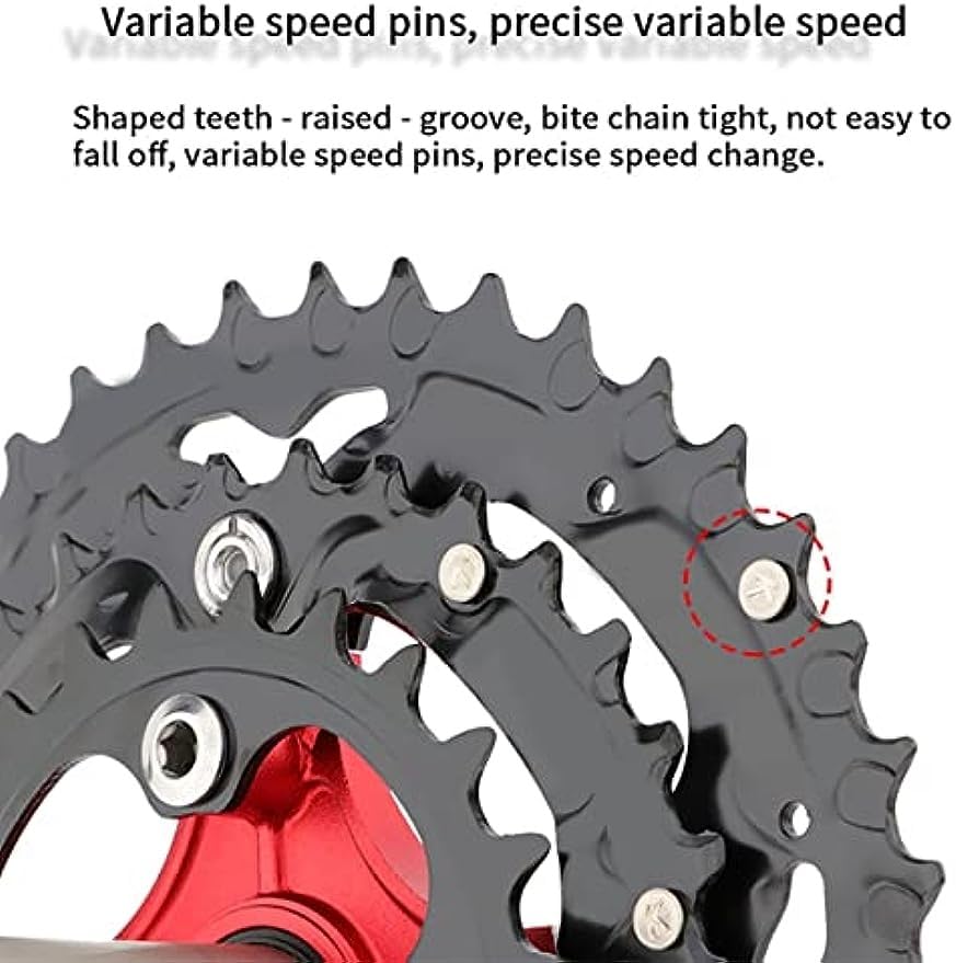 Amazon.co.jp: クランクセット 170mm MTBクランクセット ホロー