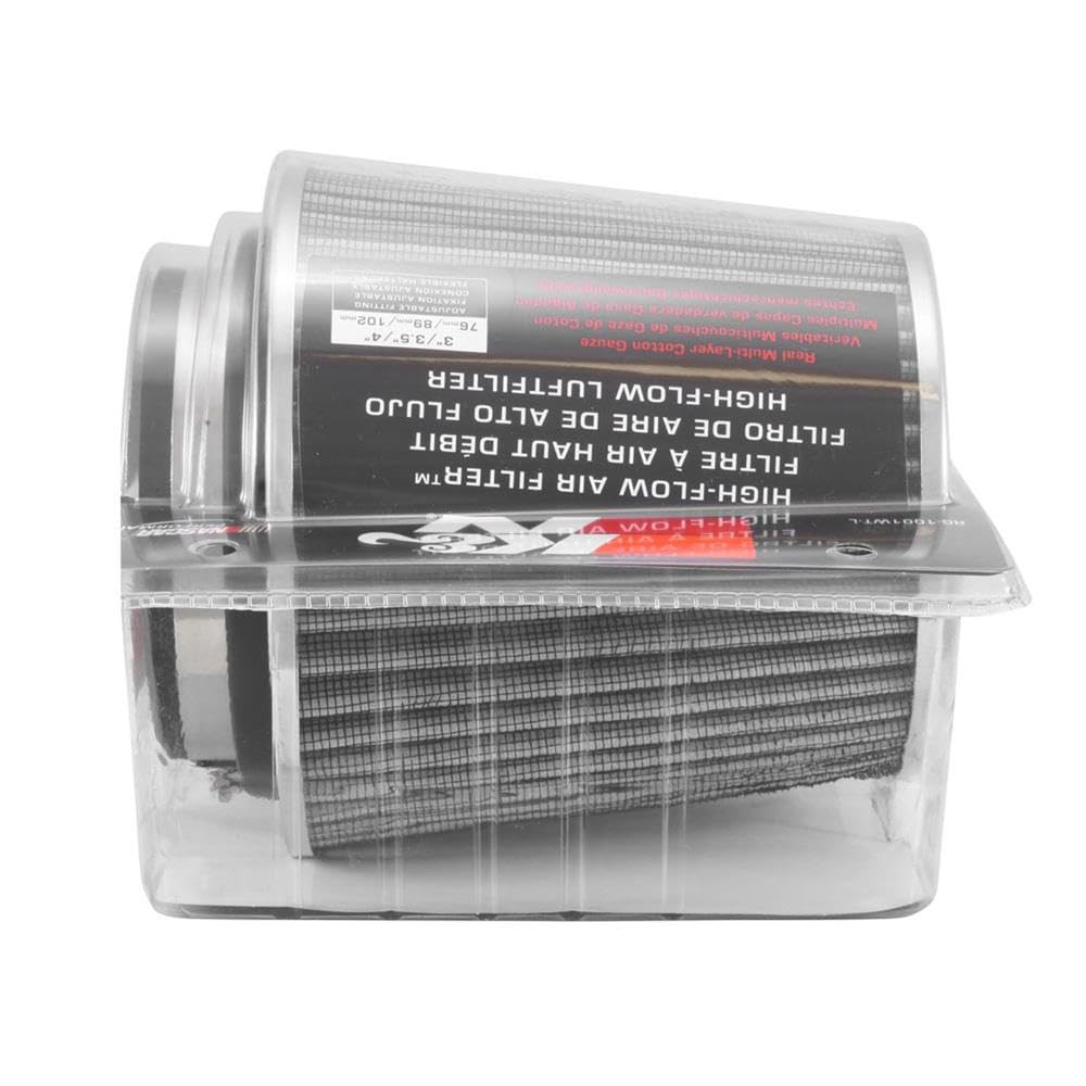 K & N rg-1001wt-l universal de filtro para cromo Coche y Moto