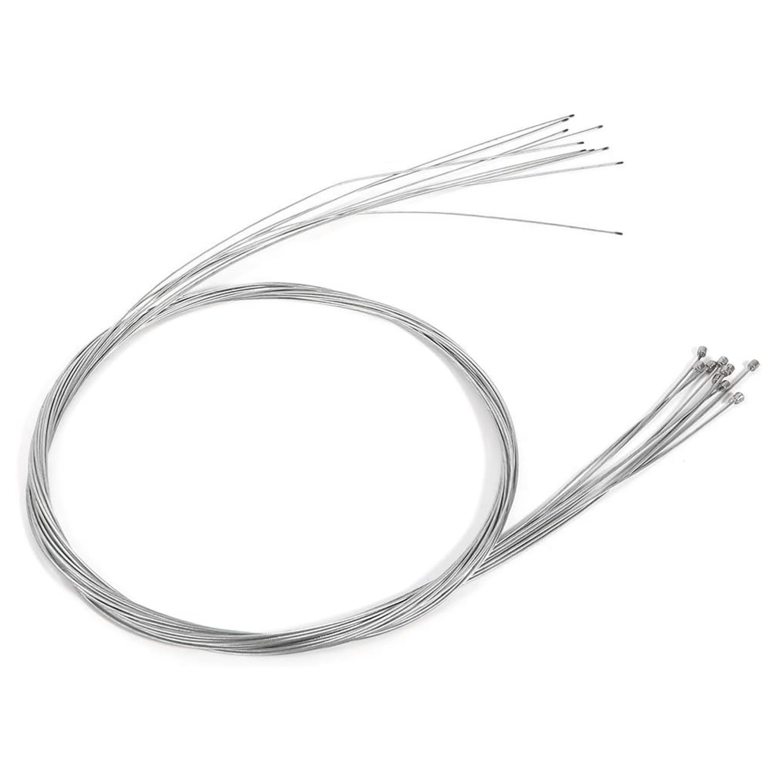 Mistillion 10pcs Bike Gear Inner Cables 1.2x2000mm, Galvanized Steel Bicycle Derailleur Cables, Universal for Mountain Bikes Road Bikes City Bikes Cycling Replacement Parts