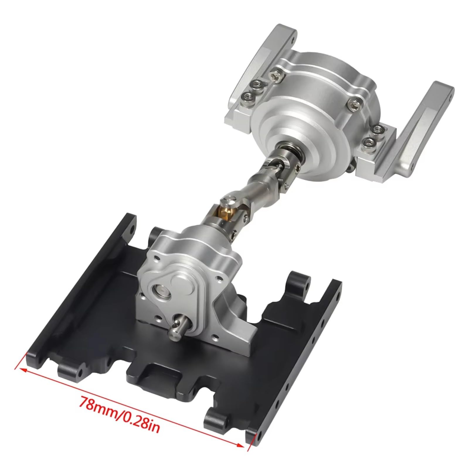 per SCX10 II 1/10 RC Scatola Ingranaggi con Piastra Trasferimento