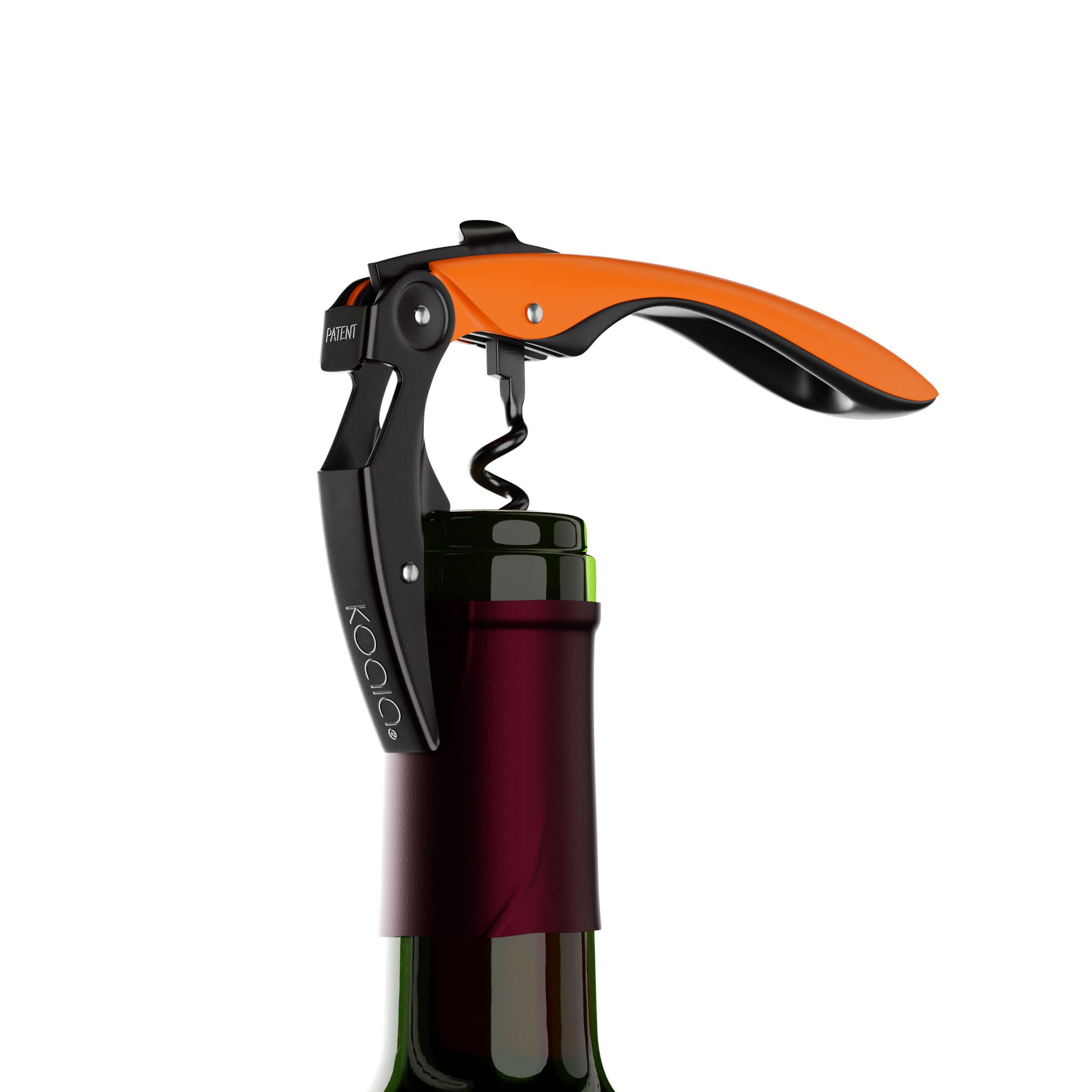 Koala Spain High Tech Two-Stroke Corkscrew, Patented Automatic Tab, Orange, Estándar - Image 2