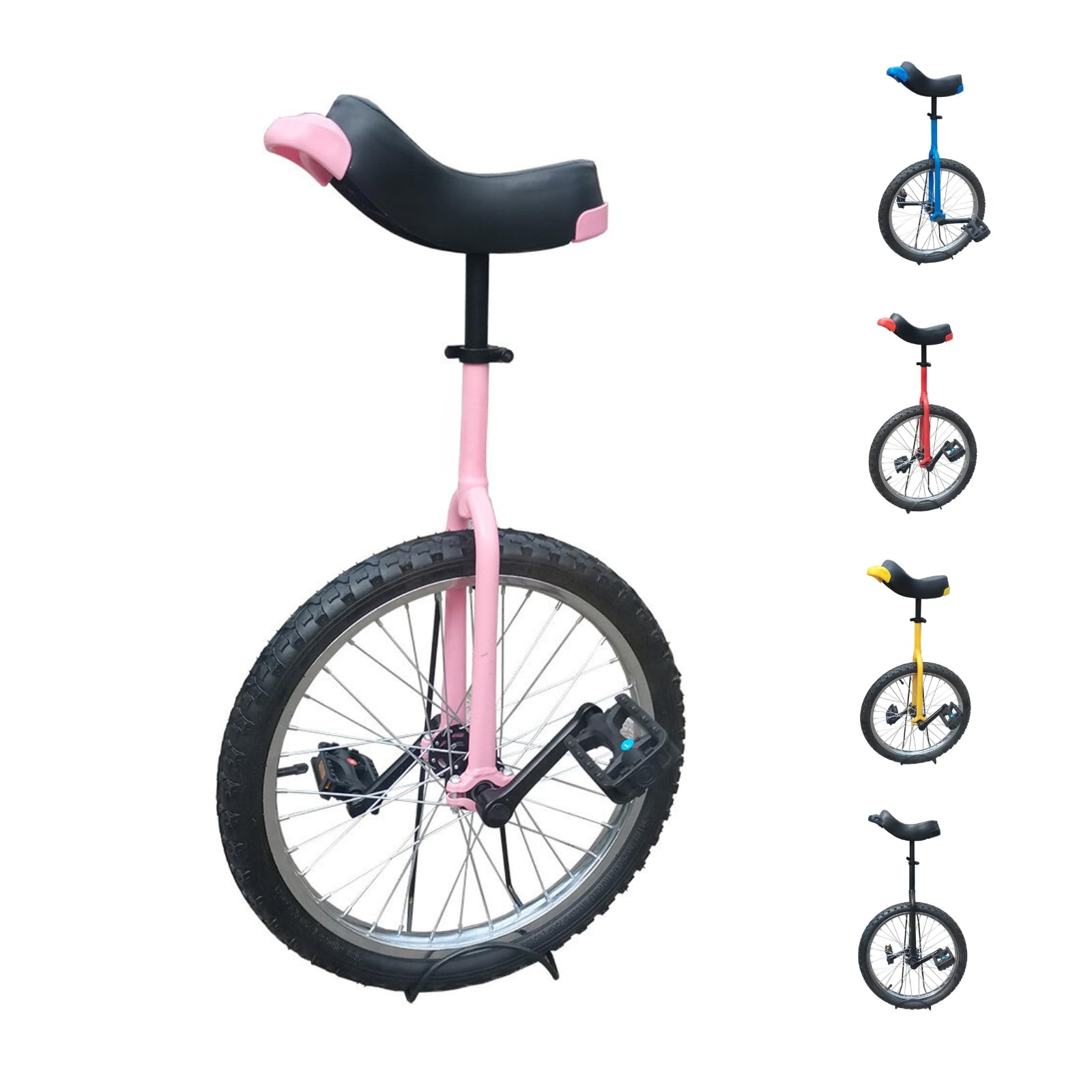 TCUDCKI Unicycle for Adults Adjustable Seat with Unicycle Stand for Fun Fitness Exercises Balance Training Circus Performances