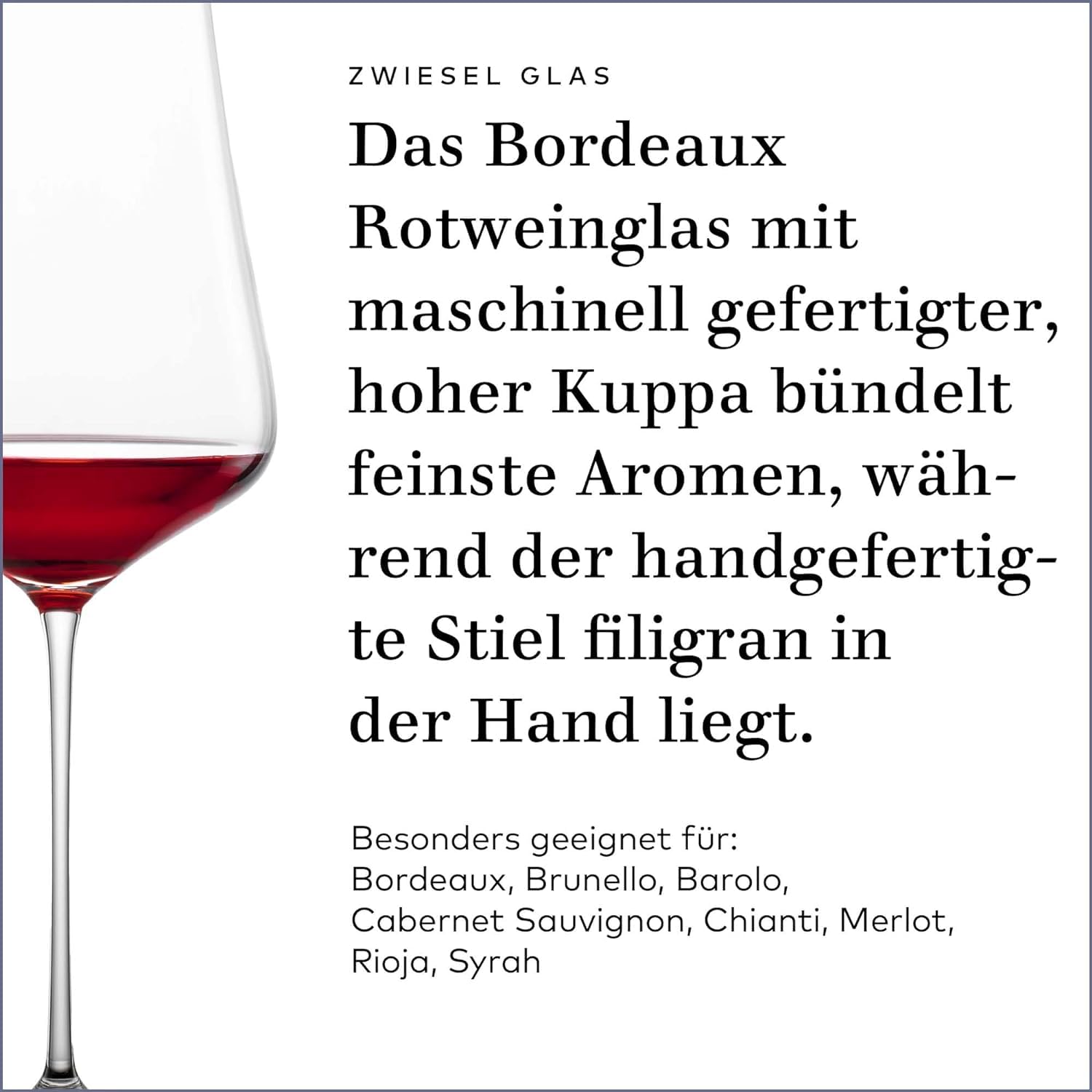 Zwiesel Glas Bordeaux Rotweinglas Duo (6-er Set), hand- und maschinengefertigte Bordeauxgläser für Rotwein, spülmaschinenfeste Tritan-Kristallgläser (Art.-Nr. 123470)