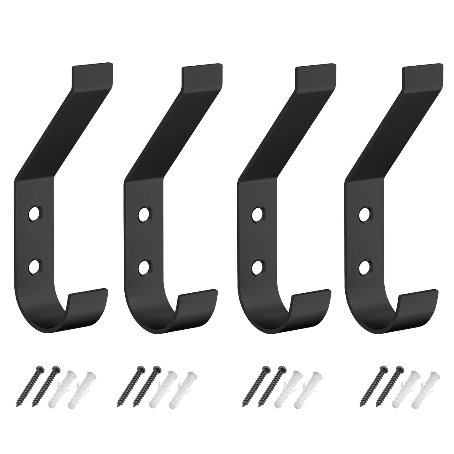 Poprkdre Crochets à Manteau 6 Pièces, Crochets à Manteau Sans Perçage