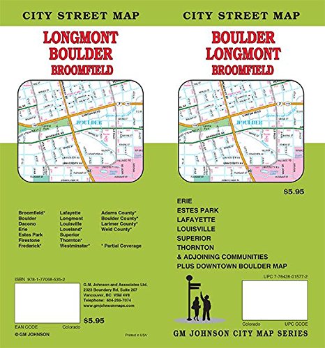 Boulder / Estes Park / Loveland, Colorado Street Map