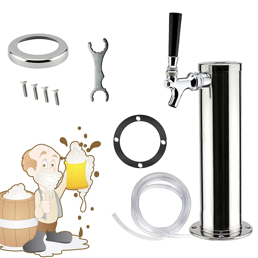 Distributeur de bière portable - Colonne de distribution en acier inoxydable - Homebrew
